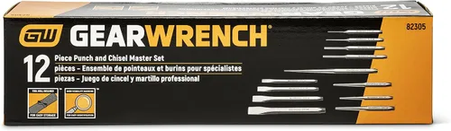 Vista 7 de GEARWRENCH Juego de punzón y cincel cromado de 12 piezas 82305