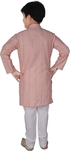 Vista 2 de Pro-Ethic Style Developer Conjuntos de Kurta de algodón tradicional indio para niños Paquete de 1 (S-145)