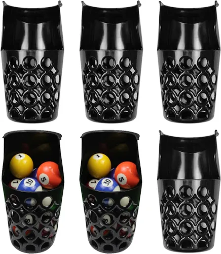 Vista 7 de Scott Edward 6 bolsillos de billar, bolsillos de billar de plástico, bolsa de red de billar negra, mesa de billar resistente, bolsillos para mesa