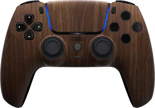 Vista 9 de Custom Wireless Controller Compatible with PS5 - Multiple Designs Available (Abstract Fusion)