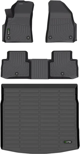 Vista 85 de HAFIDI® - Tapetes para auto con almacenamiento debajo del asiento, para todo clima, antideslizantes, de elastómero termoplástico, para la primera
