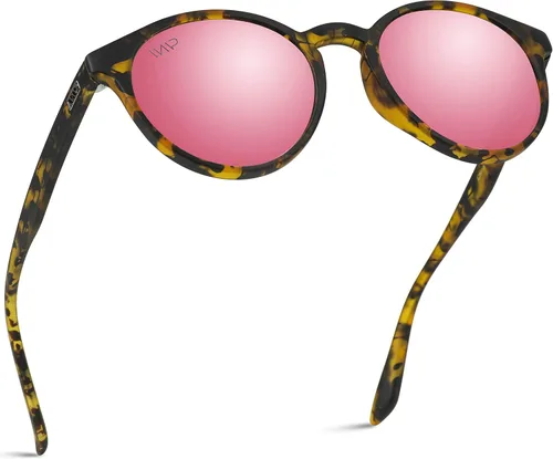 Vista 2 de WearMe Pro - Gafas de sol redondas retro resistentes 100% UVAUVB para mujeres y hombres