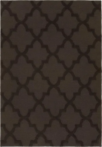 Vista 29 de Alfombra de Área Garland Rug Quatro Negra de 3' x 5' con Diseño de Enrejado Cut-Loop - Suave, Cómoda, Elegante y Económica en un Hermoso Color Negro