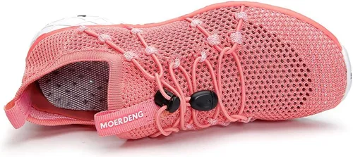 Vista 6 de MOERDENG - Zapatos de agua de secado rápido para mujer, ligeros, para deportes al aire libre, playa, piscina, ejercicio
