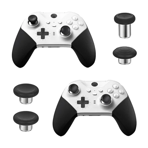 Vista 6 de Metal Replacement Thumbsticks for Xbox Elite Controller Series 2 Core,Component Pack Includes 4 Swap Magnetic Joysticks,4 Paddles,1 Standard D-Pads