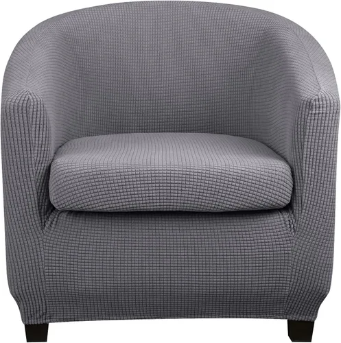 Vista 14 de Lellen Funda para silla de club con funda de cojín de asiento, fundas de sofá, fundas redondas para silla de bañera, funda protectora de sillón