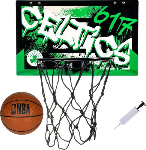 Vista 12 de Franklin Sports NBA Team Over the Door Aros de Baloncesto - Mini Aro de Baloncesto Interior para Niños + Juego de Pelota - Mini Aros para Fanáticos