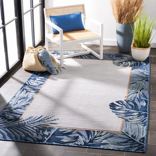 Vista 10 de SAFAVIEH Cabana Collection - Alfombra de pasillo, 2 x 9 pies, diseño tropical, no desprende pelusa y de fácil cuidado, para interiores y exteriores