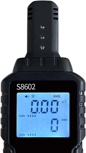 Vista 2 de Radiómetro Geigers Contador Detector de radiación nuclear Pantalla LCD Profesión Beta Gamma Rayos X Monitor portátil de radiación portátil
