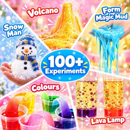 Vista 3 de Butterfly EduFields Kit de ciencia de más de 100 piezas para niñas de 4, 5, 6, 7, 8 años Niñas en CTIM y experimentos científicos Ideas