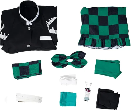 Vista 7 de Demon Slayer - Disfraz de Lolita para adultos, disfraz de anime de juego de rol, Kimetsu no Yaiba, camisa uniforme