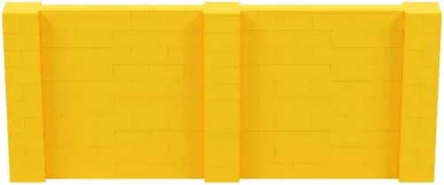 Vista 70 de EverBlock Kit de pared de 5 x 4 pies Bloques de construcción modulares Sistema de pared para edificios, pantallas y estructuras Divisor