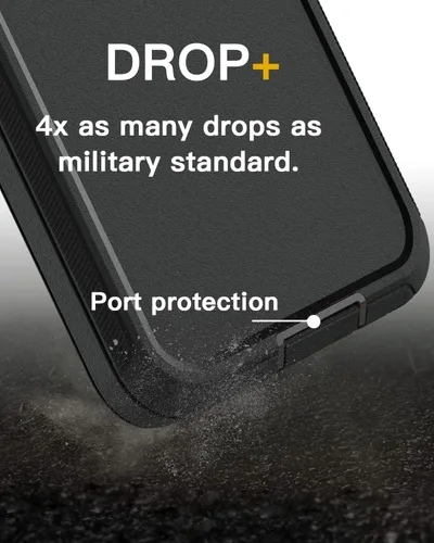 Vista 5 de AICase Funda para Galaxy A13 5G, resistente protección contra caídas, cuerpo completo, a prueba de golpes, a prueba de polvo, militar, resistente
