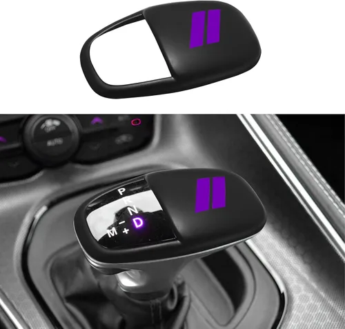 Vista 11 de Cubierta de cabeza de perilla de cambio brillante para accesorios Dodge Charger 2015-2023 Challenger 2015-2023 2024 Durango 2016-2025 2026 ABS
