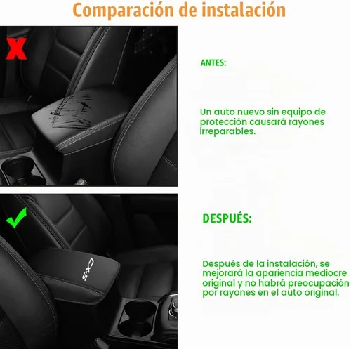 Vista 7 de Cubierta para Reposabrazos de Coche Impermeable Cubiertas de Almohadilla de Consola Central Resistente a Rayones Protección Completa Protector