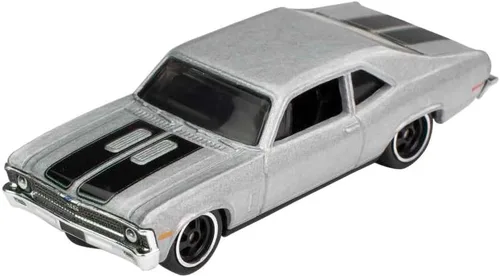 Vista 2 de Hot Wheels Colección de entretenimiento retro de vehículos a escala 1:64 de películas Blockbuster, TV y videojuegos, réplicas icónicas para jugar