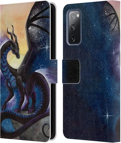 Vista 139 de Head Case Designs Officially Licensed Carla Morrow Galactic Entrancement Dragons Leather Wallet Case Compatible with Samsung Galaxy A07 4G