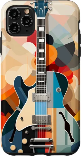Vista 13 de Electric Guitar Abstract Art Cover Phone Case for iPhone 17