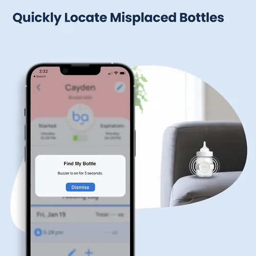 Vista 6 de Veba Smart Baby Bottle Monitor® [COMO SE VISTO EN Shark Tank], rastreador inteligente de leche, esenciales para la alimentación del bebé