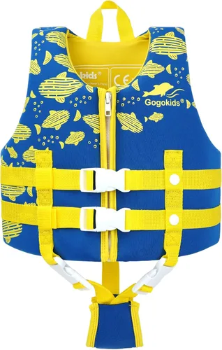 Vista 15 de Gogokids Chaleco de natación para niños, flotadores para bebés – Chaleco de flotabilidad para niños y niñas para piscina y playa, para niños de 2 a