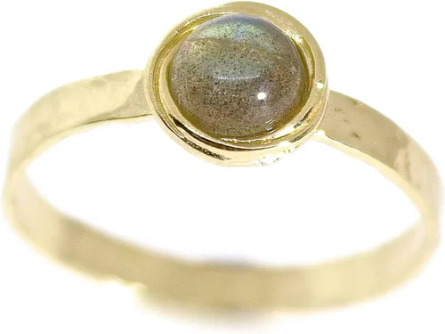 Vista 70 de Anillo de oro de piedras preciosas, anillo de piedra chapada en oro de 14 quilates, anillo de piedra apilable, anillo de oro de piedra pequeña