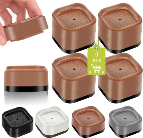 Vista 59 de Paquete de 12 elevadores de muebles de 1, 2 o 3 pulgadas, elevadores de cama ajustables resistentes para mesa, escritorio, sofá, silla, gabinete