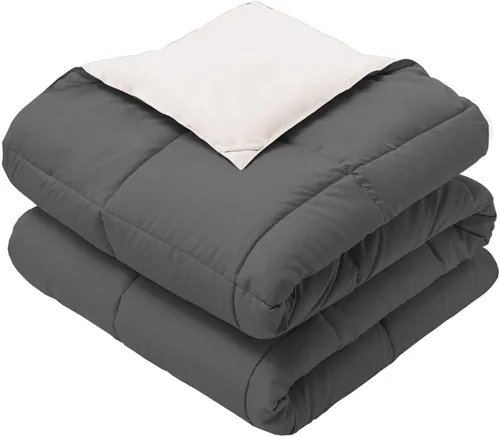 Vista 4 de Royal Hotel Bedding Manta reversible para bebé, manta para niños, hipoalergénica alternativa al plumón de calor medio, 30 x 40 pulgadas, juego de 2
