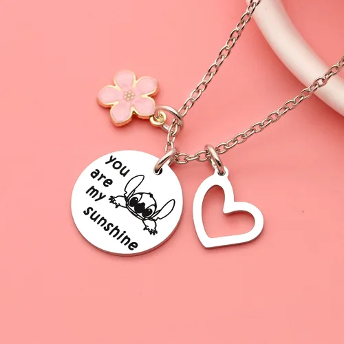 Vista 3 de Maxforever Joyería para niña collar de You are My Sunshine regalo para hija sobrina niñas Metal No es una piedra preciosa