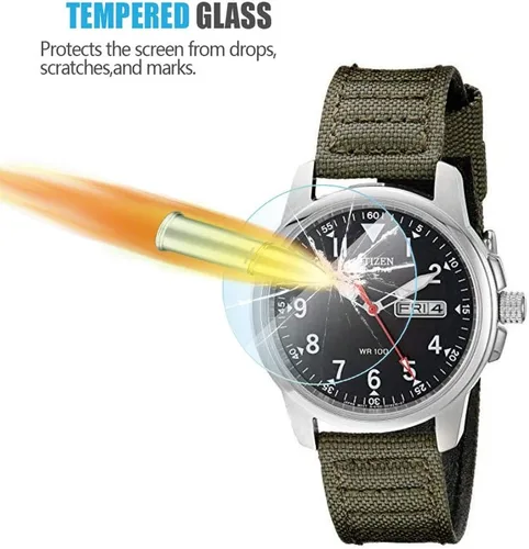 Vista 3 de Protector de pantalla de vidrio templado para Citizen BM8180-03E, 0.012 in 2.5D de alta definición 9H, protector de pantalla transparente prémium
