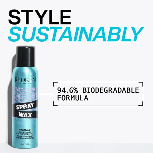 Vista 7 de Redken Spray Wax Invisible Texture Mist Cera en aerosol de acabado de alto impacto Añade cuerpo voluminizador, dimensión y domina los vuelos