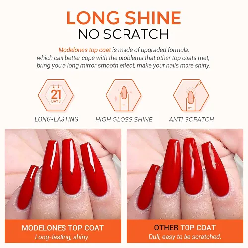 Vista 7 de modelones Juego de 3 bases y capa superior de gel mate de 0.5 fl oz