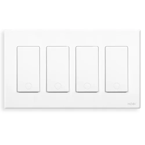 Vista 14 de MOES Interruptor de Luz Inteligente WiFi de 2da Generación, Interruptor de Pared 2.4GHz, Cable Neutro Requerido, Control Remoto por APP Smart Life