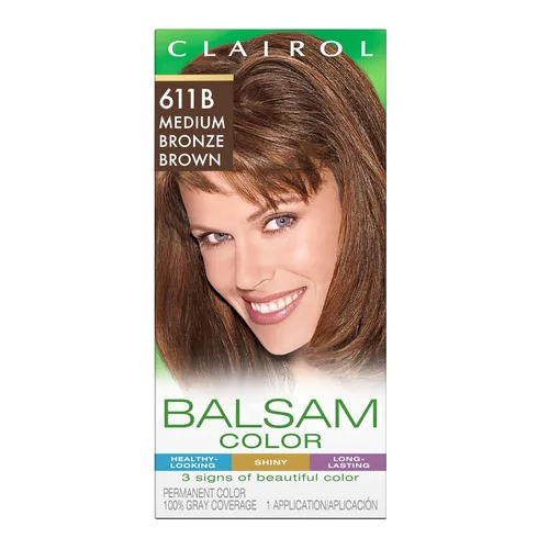 Vista 19 de Clairol Balsam - Tinte permanente para el cabello, marrón oscuro 020, paquete de 1 unidad