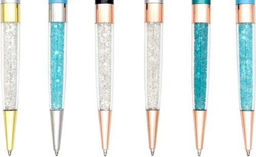 Vista 3 de Gullor 6 bolígrafos de tinta de gel, bolígrafo de punta redonda y cristal, multicolor C