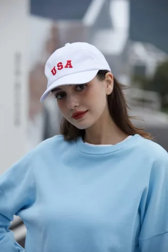 Vista 6 de Gorra de béisbol vintage lavada desgastada para hombres y mujeres de algodón 100% sombrero de papá ajustable estilo EE.UU
