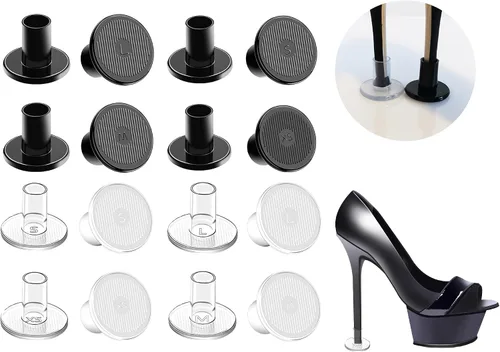 Vista 15 de Heel Protectors Heel Caps for High Heels Boot Heel Replacement for Women Walking on Grass Non-Slip Heel Covers