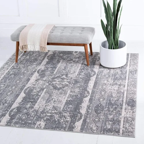 Vista 28 de Unique Loom Portland Collection - Alfombra de área (2 pies 2 pulgadas x 3 pies 1 pulgada, rectangular, marfil / gris)