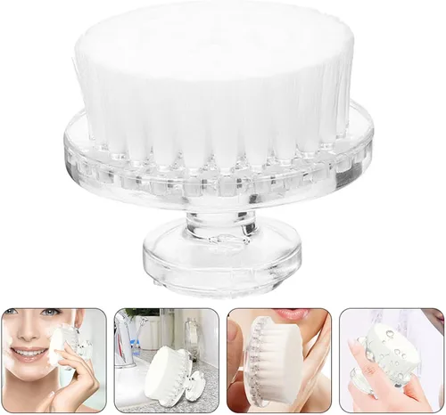 Vista 7 de Cepillo de limpieza facial de cerdas suaves, limpiador facial manual para limpieza profunda de poros, exfoliante y cuidado de la piel, cepillo