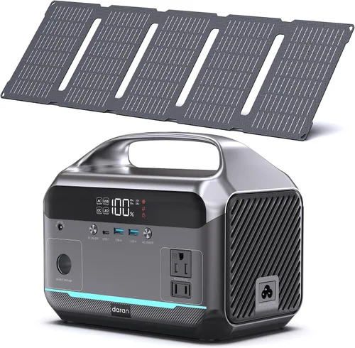 Vista 9 de Estación de energía portátil LiFePO4 de 28,000 mAh, batería de 100 W (pico de 200 W) banco de energía solar, cargador portátil, pequeño generador