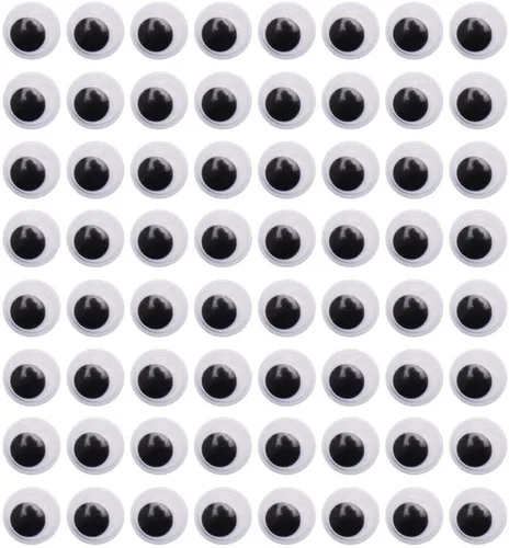 Vista 7 de DECORA 6mm Ojos móviles redondos con autoadhesivo, 1000 piezas