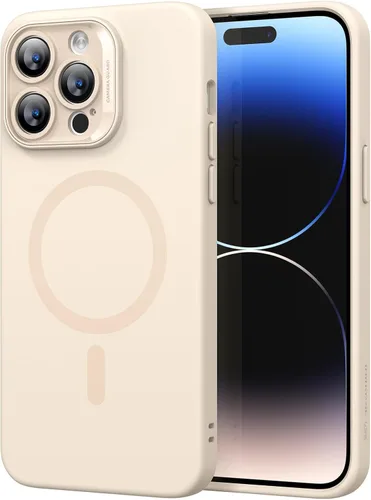 Vista 11 de ESR Funda para iPhone 15 con MagSafe, soporta carga magnética, funda delgada de silicona líquida, absorción de golpes, protección de pantalla y Negro