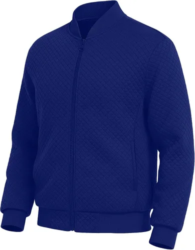 Vista 8 de Sudadera acolchada para hombre 2025, casual, elegante, chaqueta bomber versátil S-2XL