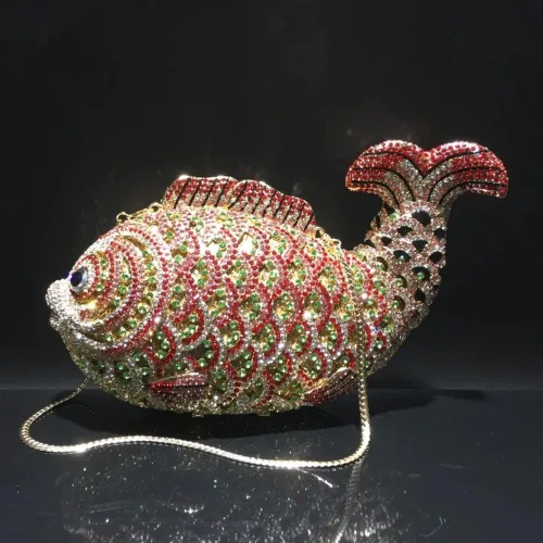 Vista 4 de Bolso de mano personalizado para mujer, con diamantes de imitación, calabaza, helado, mariposa, búho, cisne, bolsa de noche, Rosa (Swan Pink)
