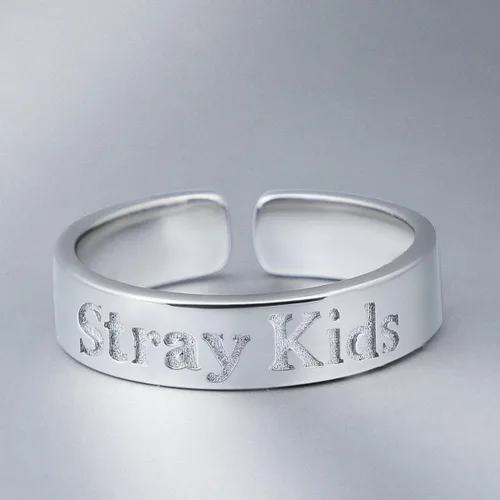 Vista 4 de YIMIDA Stray Kids SKZ Ring Kpop StrayKids Merch Jewelry 18K Gold Plated for Women Girls