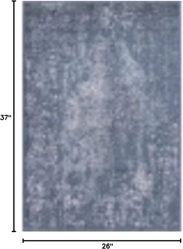 Vista 2 de Unique Loom Portland Collection - Alfombra rectangular de madera (2 pies 2 pulgadas x 3 pies 1 pulgada, rectangular, azul/marfil)
