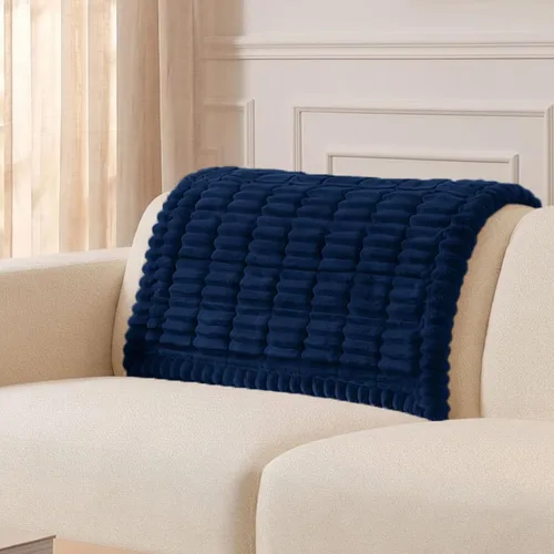 Vista 65 de Smiry - Funda para sofá para perros lavable, fundas para sofá de mascotas no deslizantes y peludas para sofá de 3 cojines, aptas para mascotas
