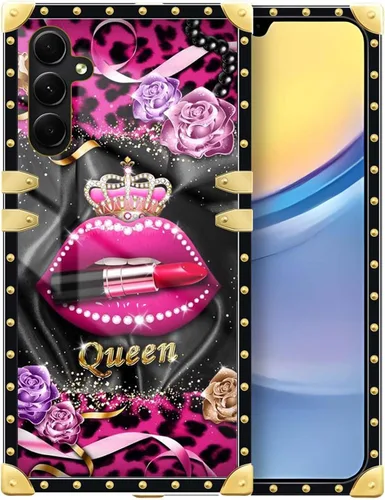 Vista 43 de Funda compatible con Samsung Galaxy A03S 4G, TPU suave de lujo y parte trasera de policarbonato duro para niñas y mujeres, funda protectora a prueba