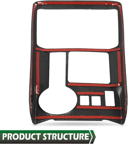Vista 6 de GRAND ORANGE Cubierta decorativa para panel de palanca de cambios de consola central compatible con Toyota 4Runner 2010-2022