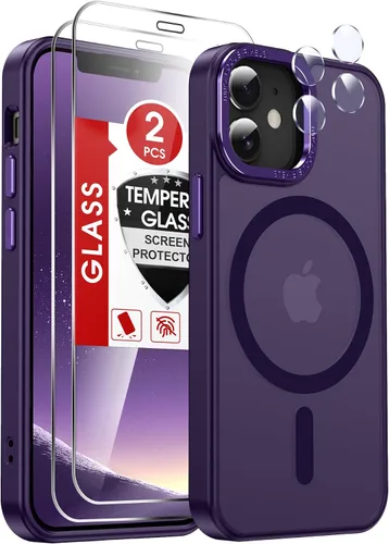 Vista 38 de LeYi Funda para iPhone XR: con protector de pantalla X2 + 2 funda para cámara [compatible con MagSafe] Funda protectora magnética i iphoneXR
