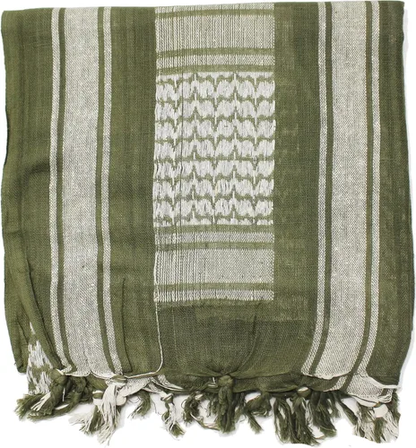 Vista 11 de ARMYU - Bufanda táctica militar árabe Shemagh, Keffiyeh, 100% de algodón Azul & blanco